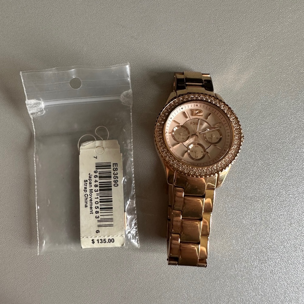 Rose Gold FOSSIL Watch